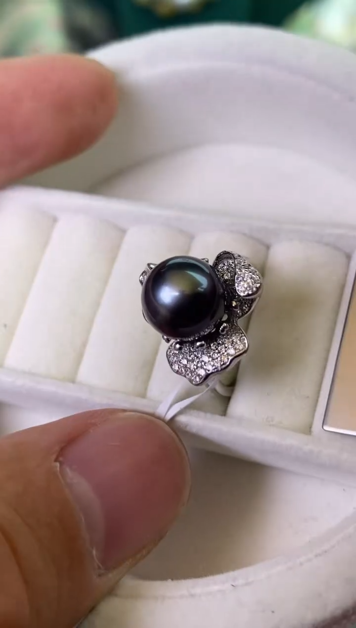 【闪购商品】海水珍珠戒指银S925镶嵌1