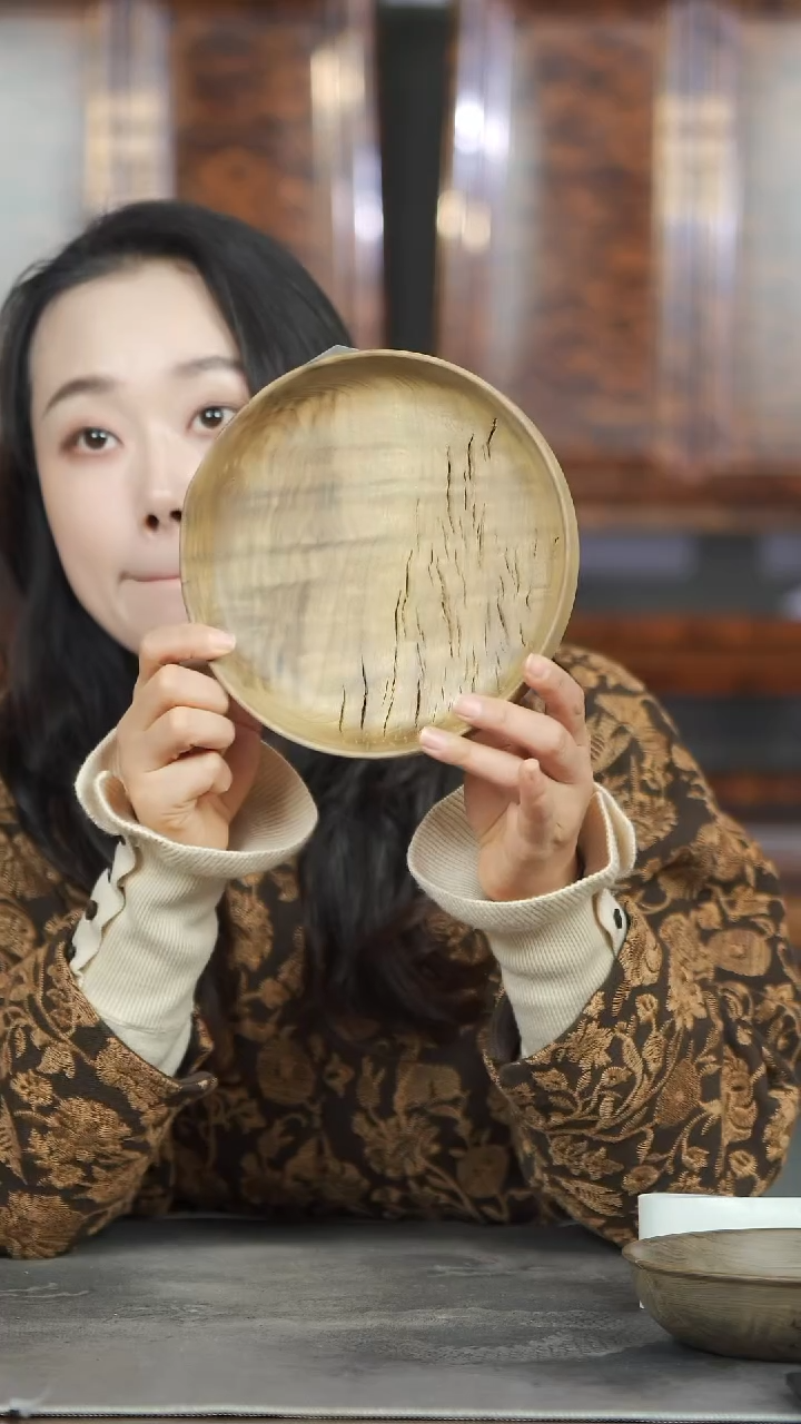 金丝楠雾*原木精工木盘300