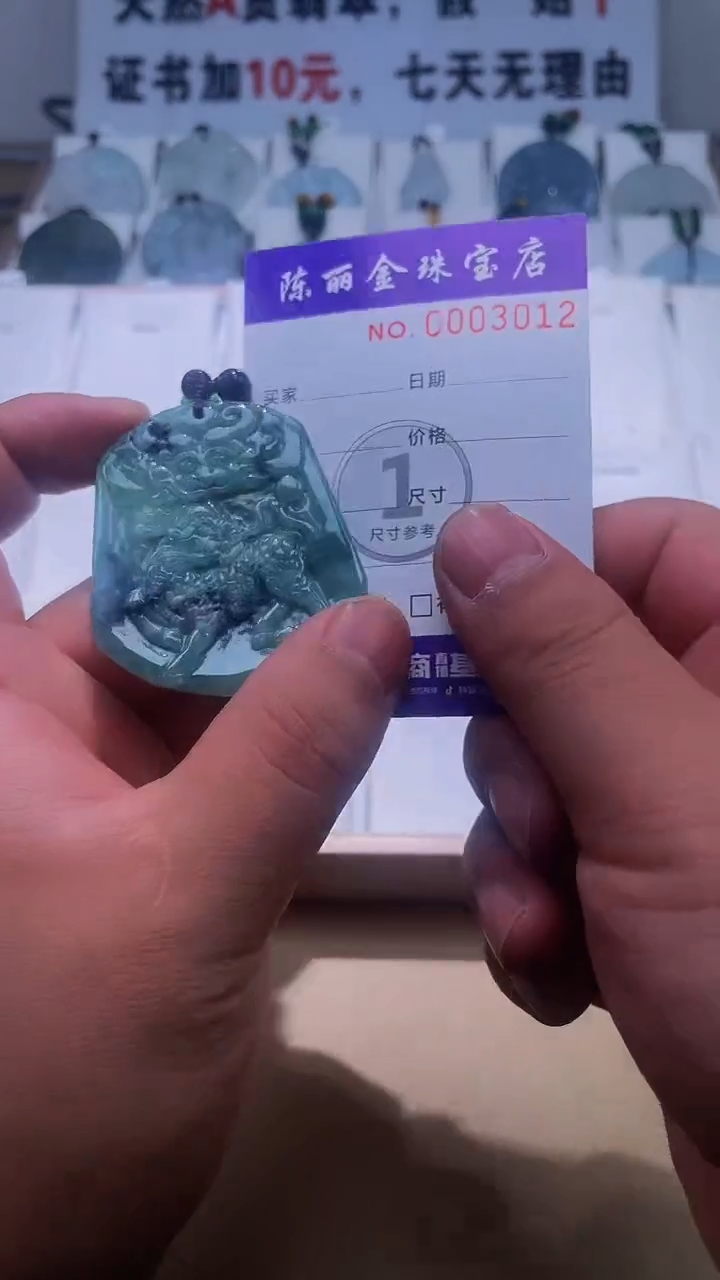 【闪购商品】翡翠颈饰未镶嵌天赐翡翠3号铺闪购商品20250115