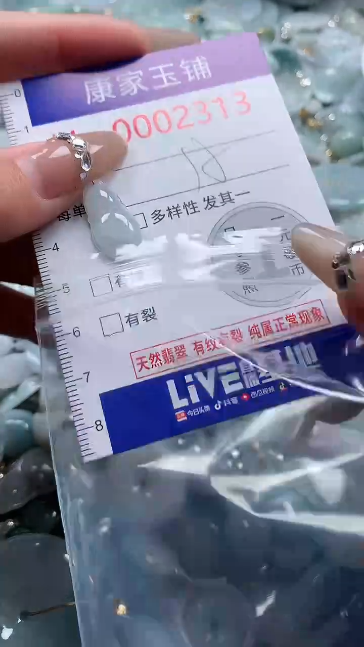 翡翠未镶嵌吊坠(不含链)2313