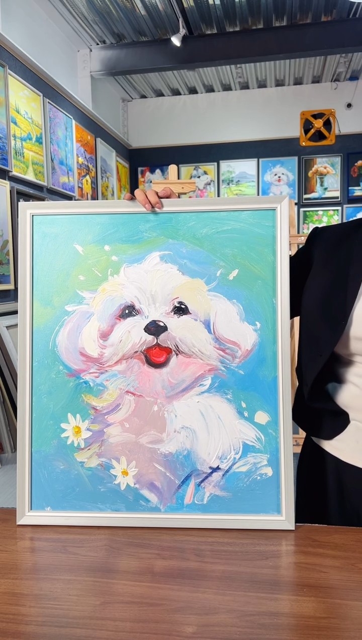 【闪购商品】油画87号 50*60狗-手绘油画