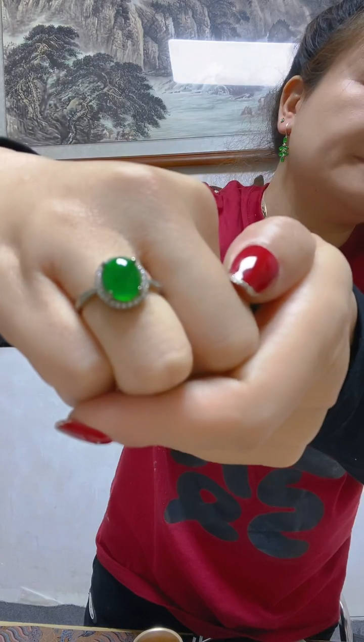 未镶嵌戒指翡翠假一罚四