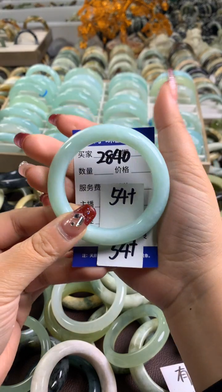 【闪购商品】蛇纹石玉手镯未镶嵌2840