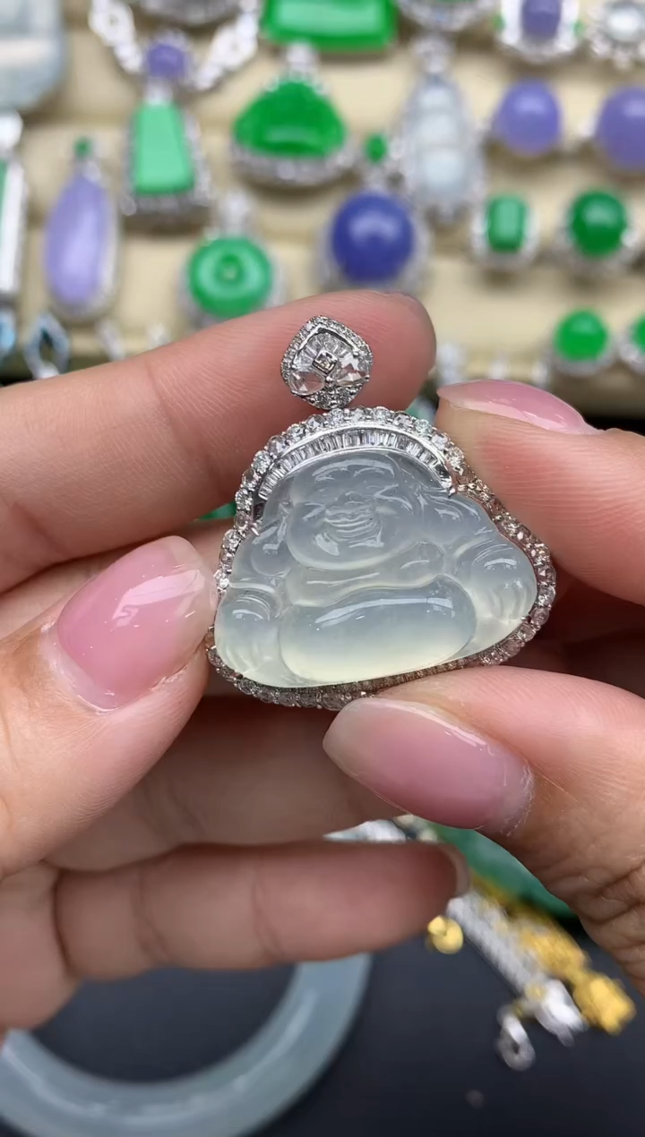 【闪购商品】翡翠颈饰18K金镶嵌896-中国好珍宝