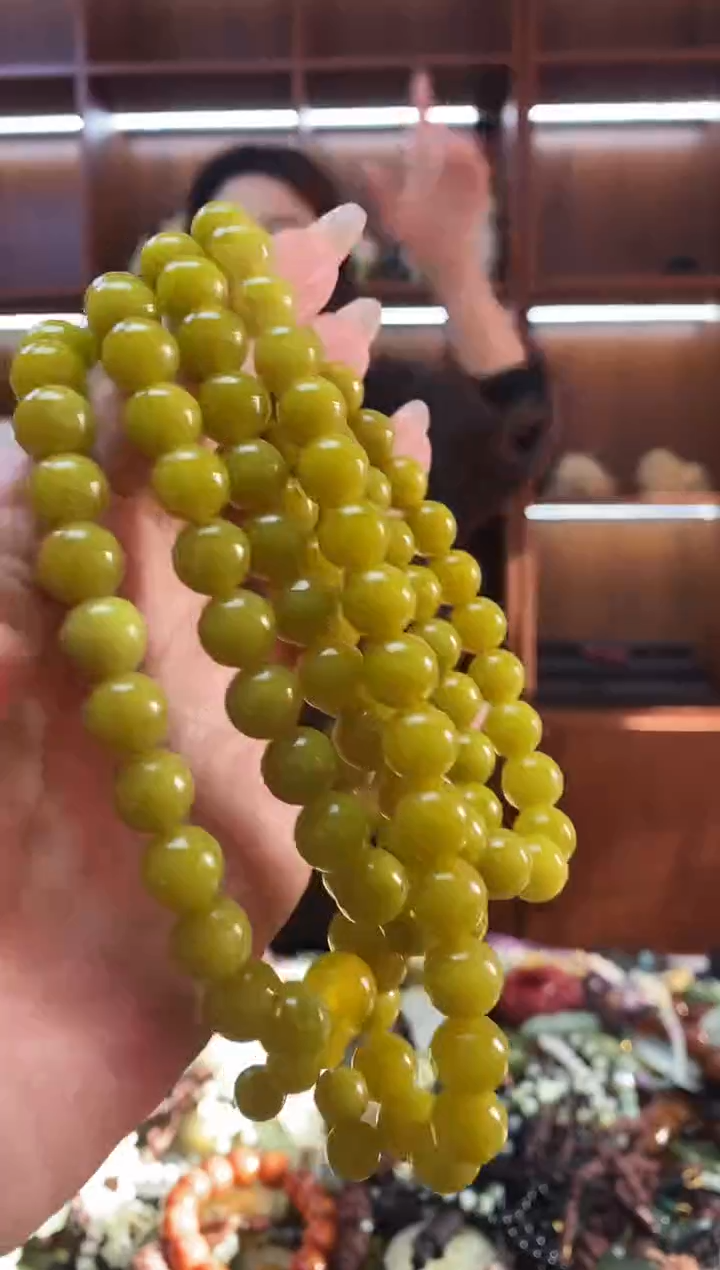 未镶嵌岫玉手链   