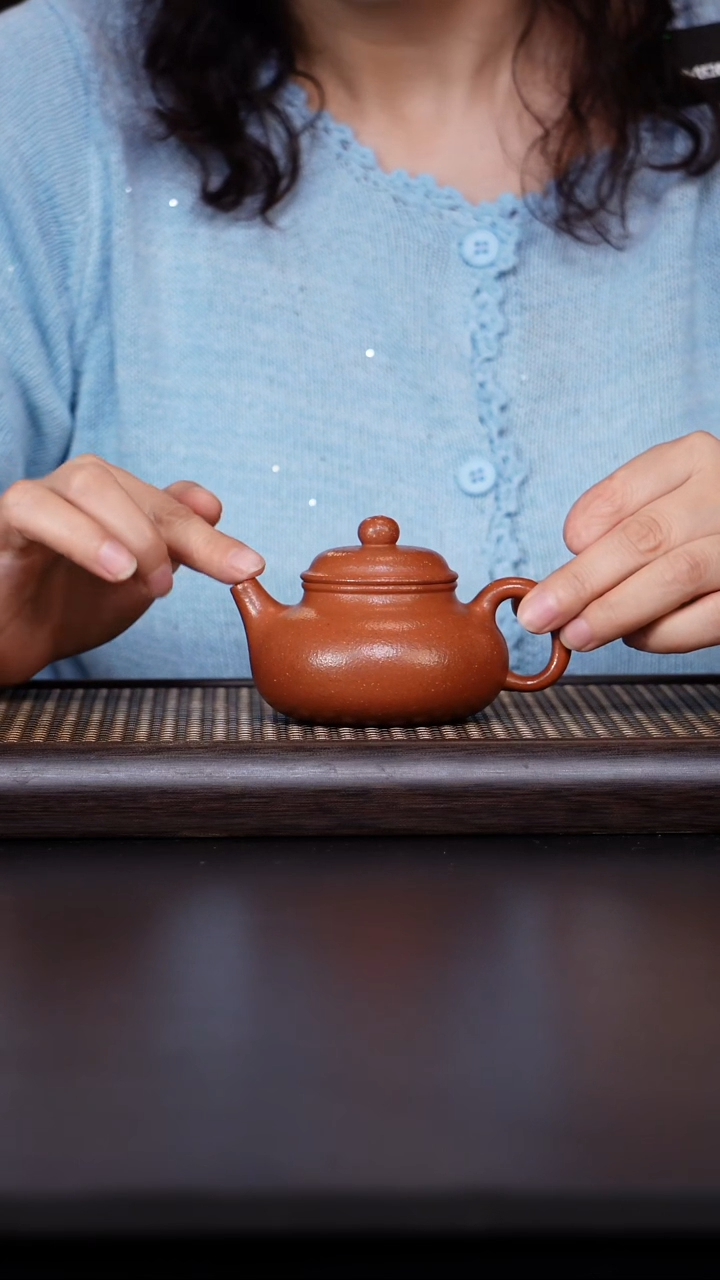 茶壶紫砂手磨矿 容天壶180cc