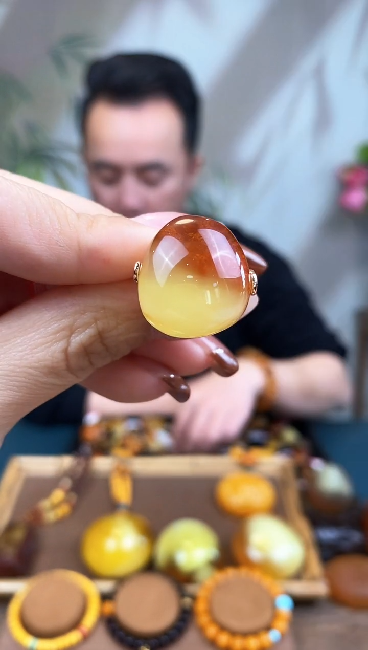 【闪购商品】琥珀裸石银S925镶嵌基地发货 一物一证 顺丰包邮