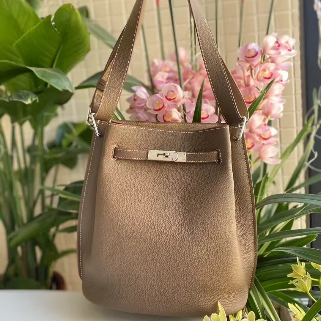 95新 Hermes/爱马仕 so kelly 26斑鸠灰 框N 