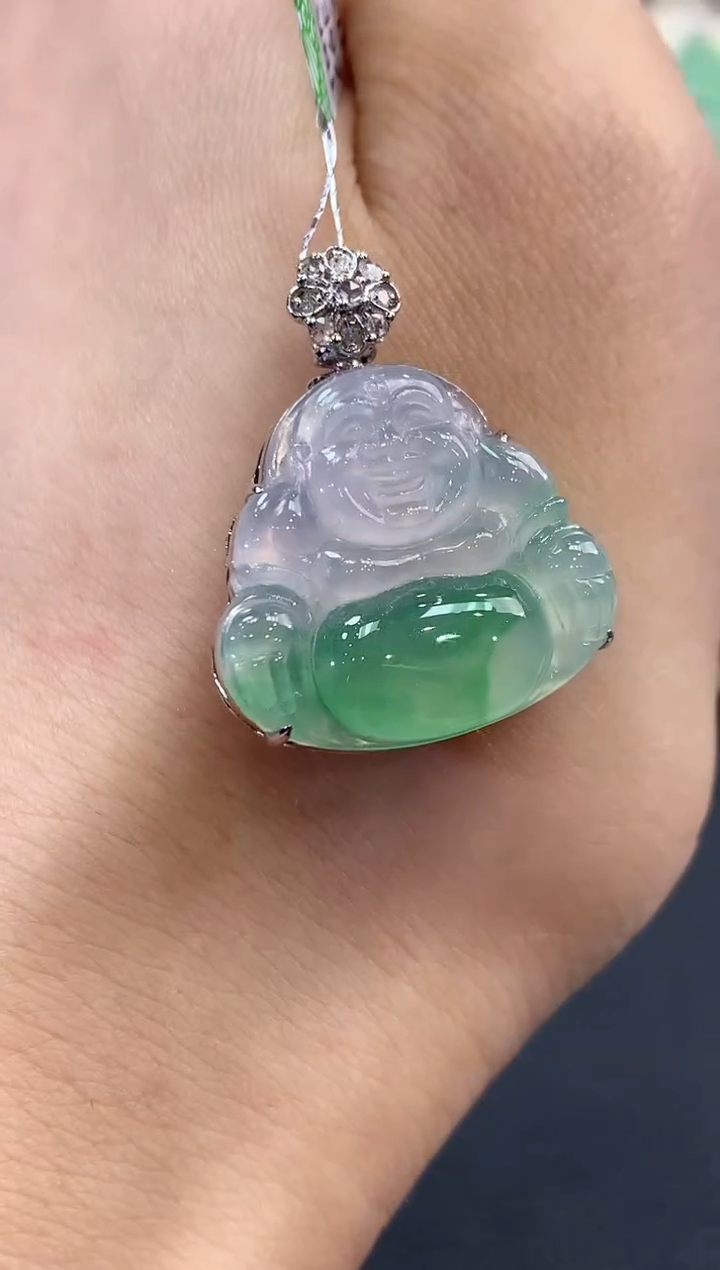 【闪购商品】翡翠吊坠(不含链)18K金镶嵌 C83