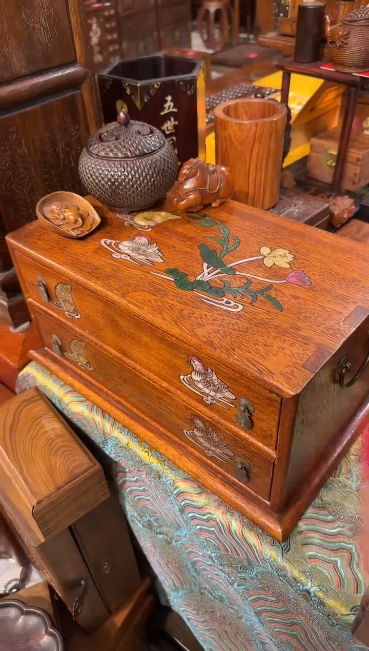 【闪购商品】木木艺鸳鸯戏水双层柜子398.8888