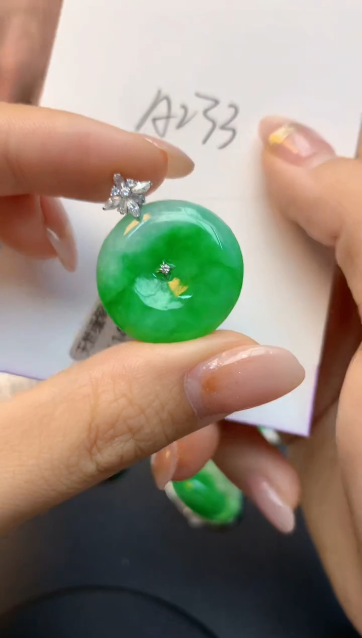 颈饰未镶嵌翡翠天然A货缅甸翡翠百元以上9元证书费自理