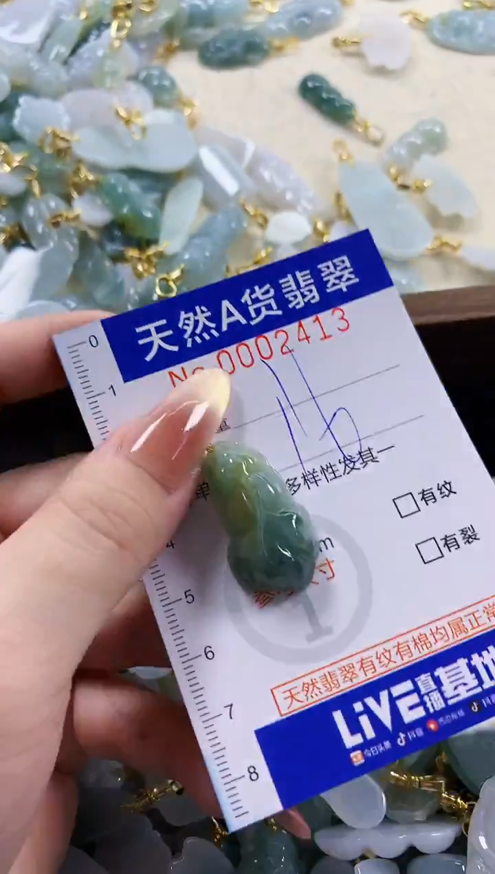 颈饰未镶嵌翡翠天然A货翡翠