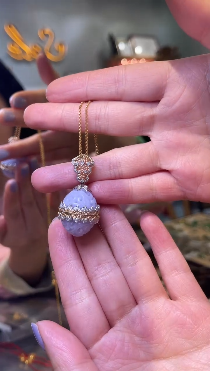 【闪购商品】翡翠吊坠(不含链)18K金镶嵌翡翠18k金吊坠