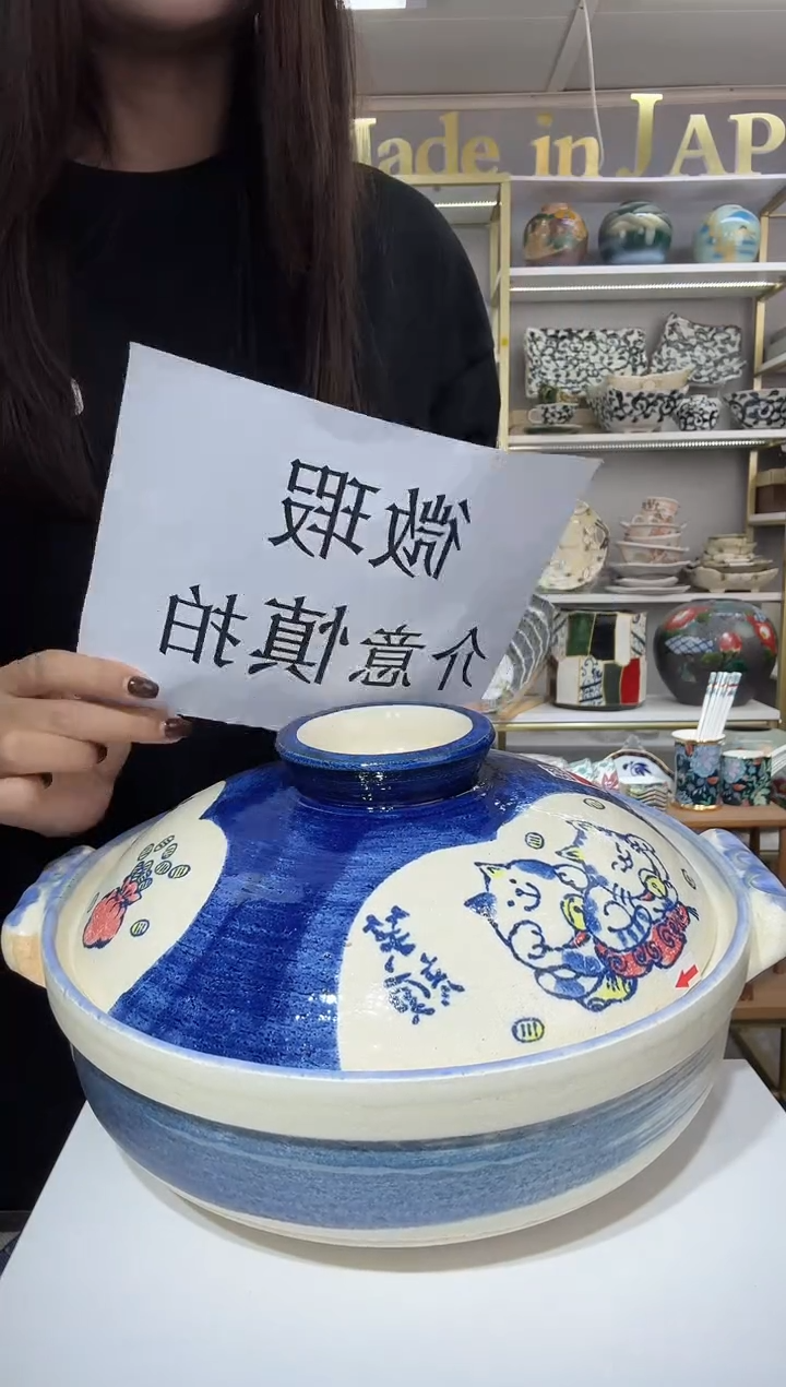 陶瓷万古烧9号土锅3.5L(3-4人)（微瑕介意慎拍