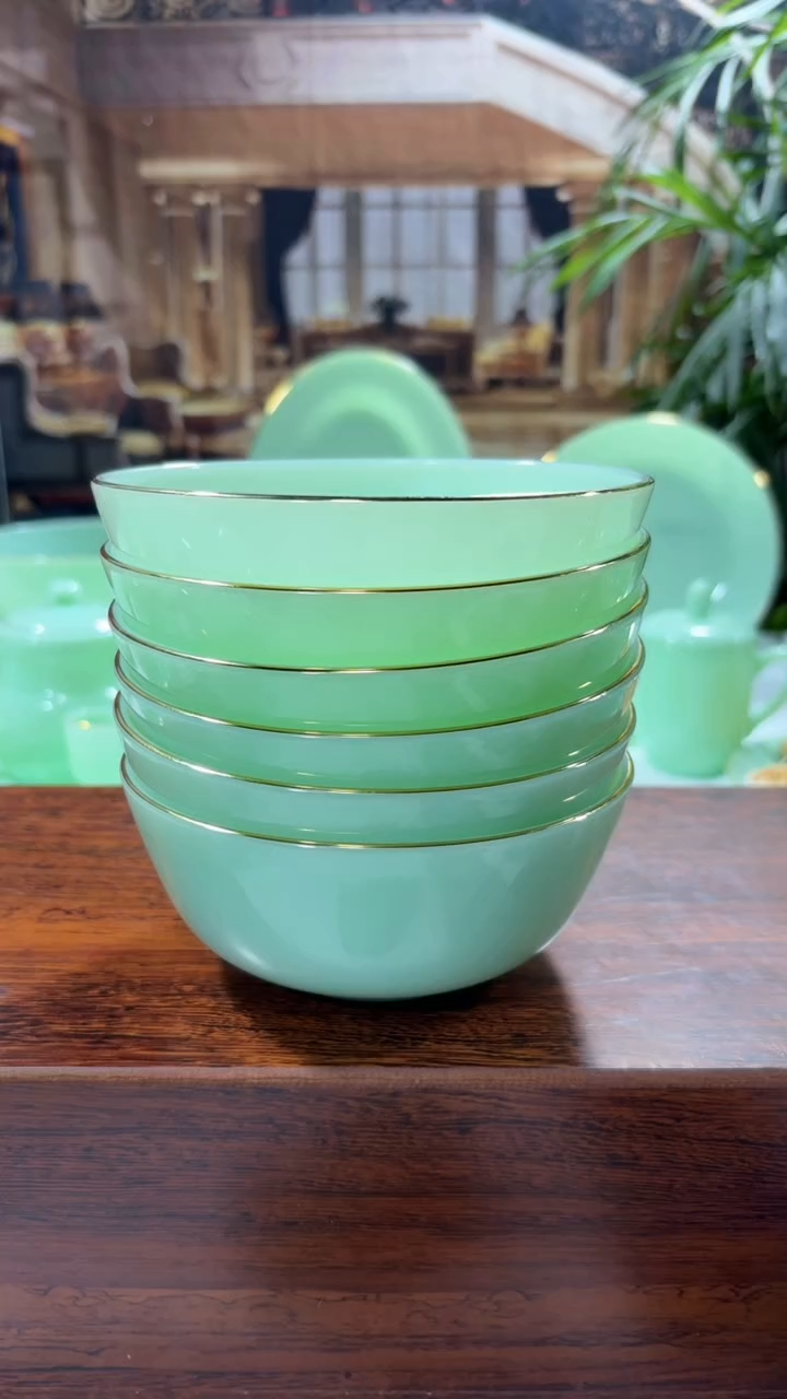 【闪购商品】...5.5英寸玉瓷碗6个口径13.8厘米