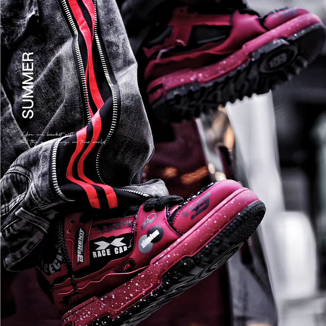 原创新款【公路赛】系列男女同款厚底增高轻软潮鞋面包鞋平底鞋潮流