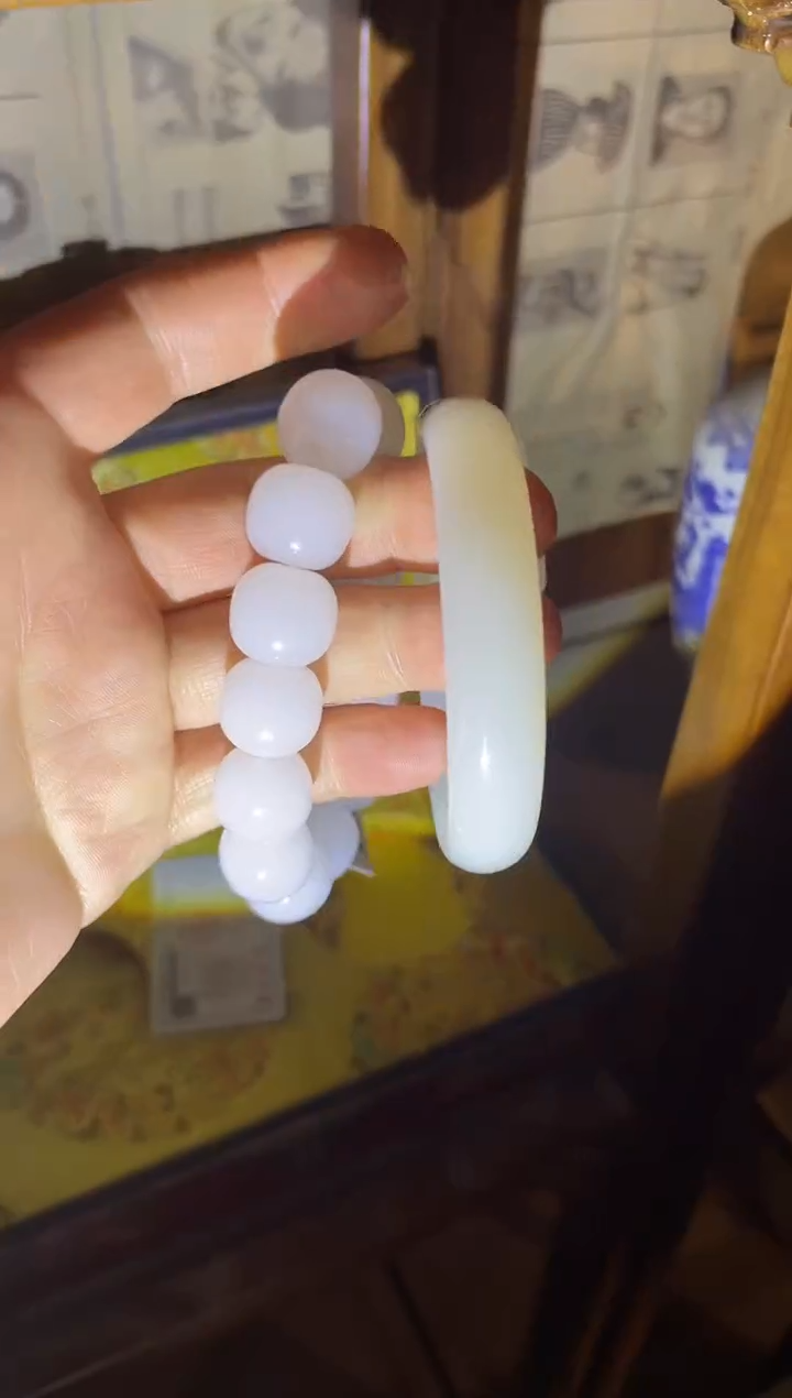 【闪购商品】和田玉挂件未镶嵌和白桶川+单个和白