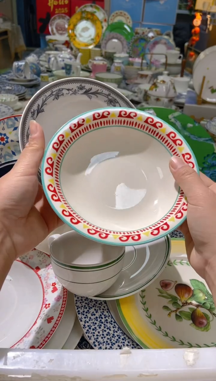 【闪购商品】瓷片CC491陶瓷没有完美无瑕陶瓷2个