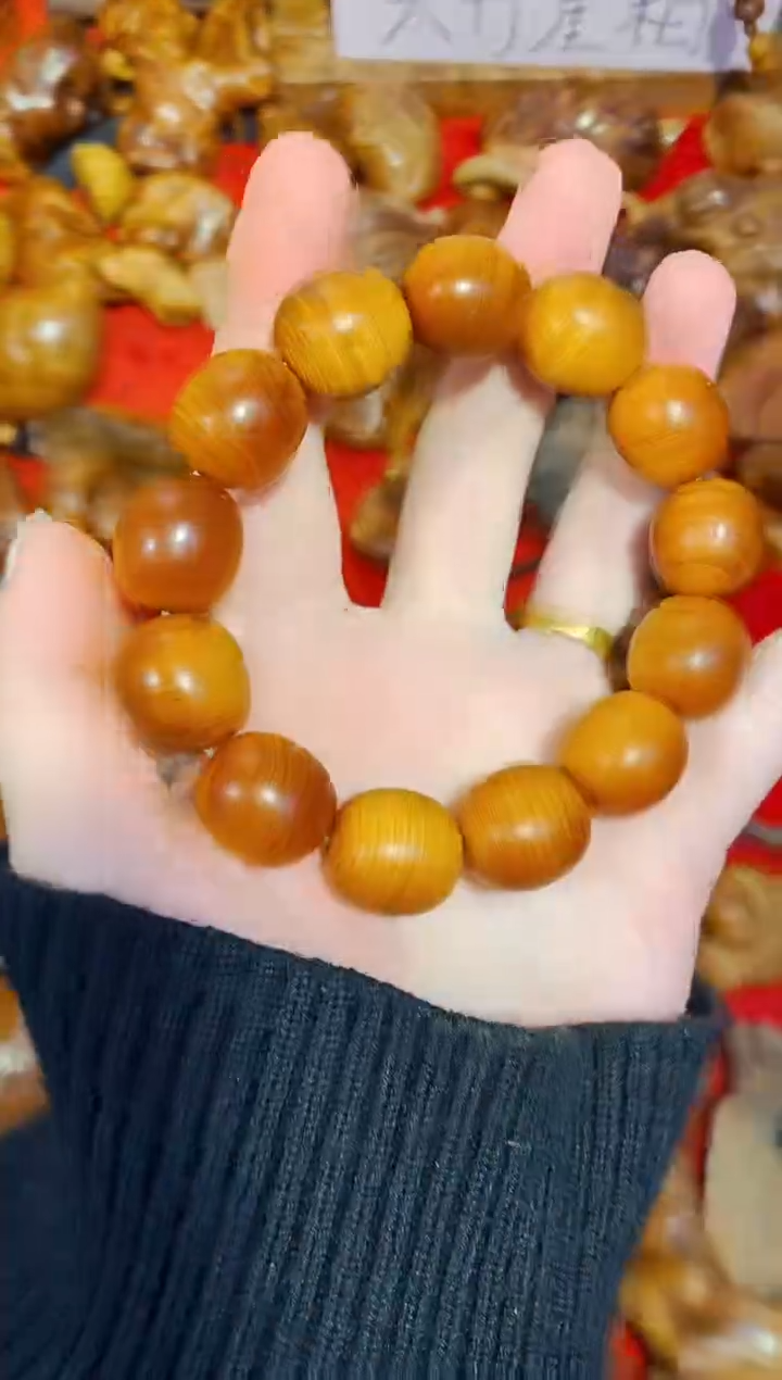 柏木（崖柏）大枣子单条太行崖柏陈化手把手串