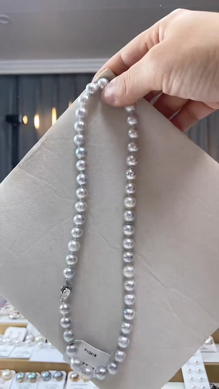 海水珍珠未镶嵌颈饰真多麻满珠项链@@M04
