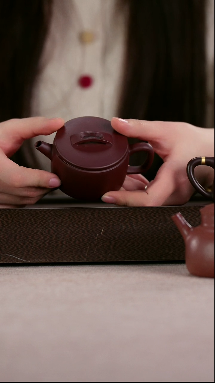 茶壶紫砂深井紫泥精工平底小汉瓦