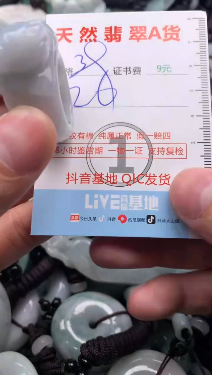 翡翠未镶嵌吊坠(不含链)1