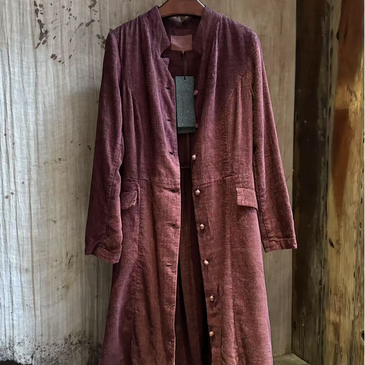 NatureDye 【美侖美奂】GJ120001原创设计高级复古外衣连衣裙