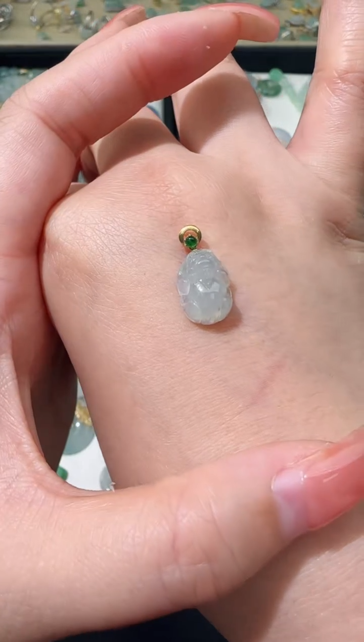 【闪购商品】翡翠颈饰18K金镶嵌TZG0119054