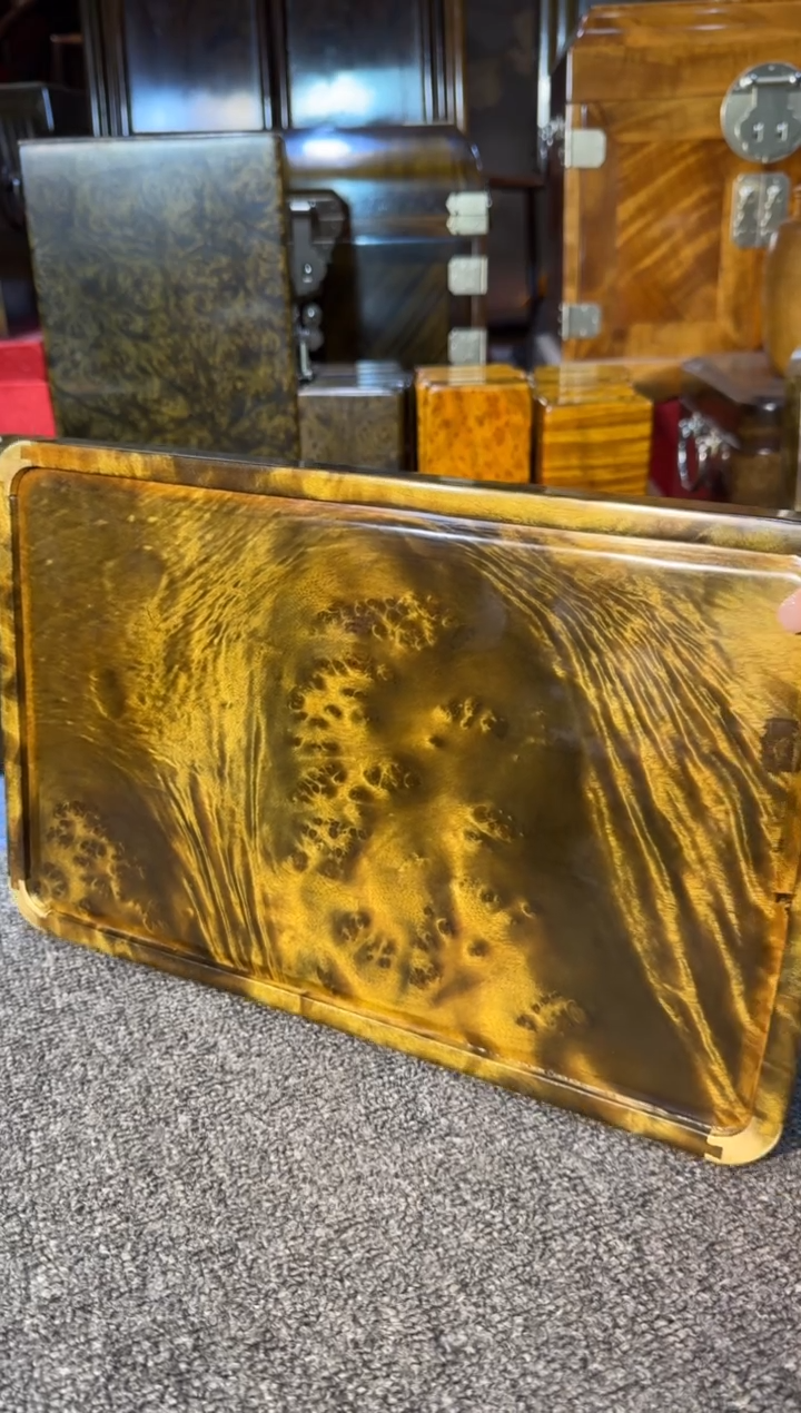 【闪购商品】乌木类成套家具精美阴沉乌木托盘Y12