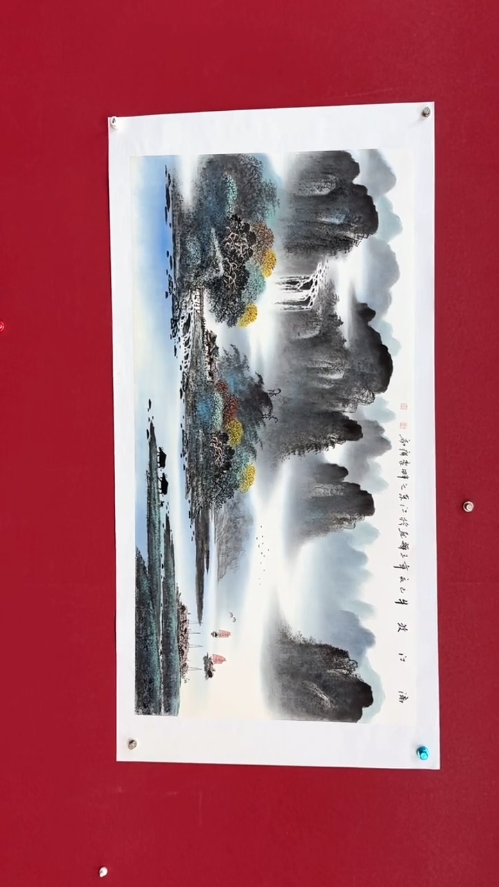国画国画绘画山水花鸟
