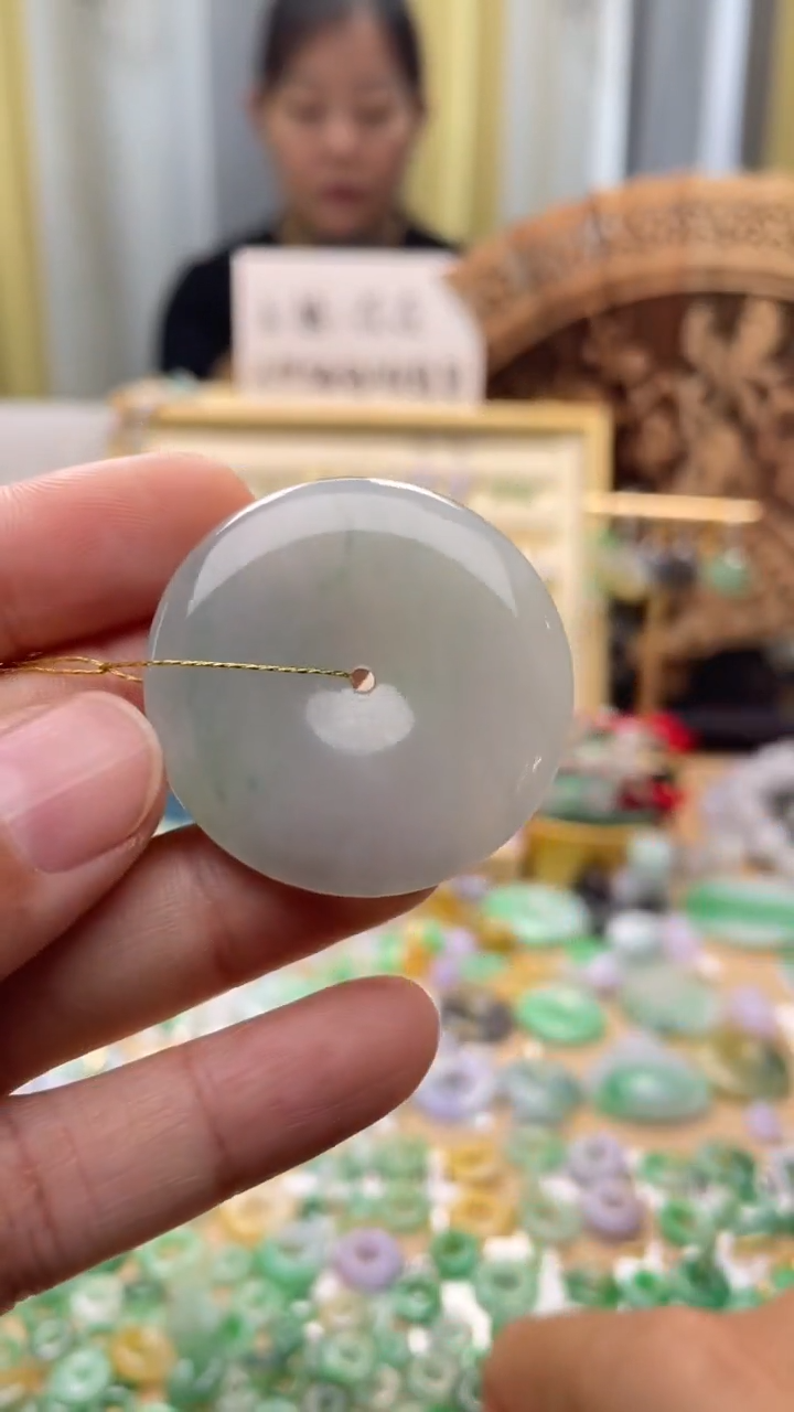 颈饰未镶嵌翡翠无*平安扣