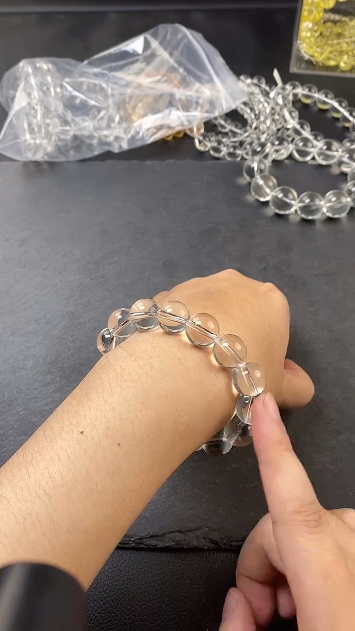 水晶手串未镶嵌白水晶14mm