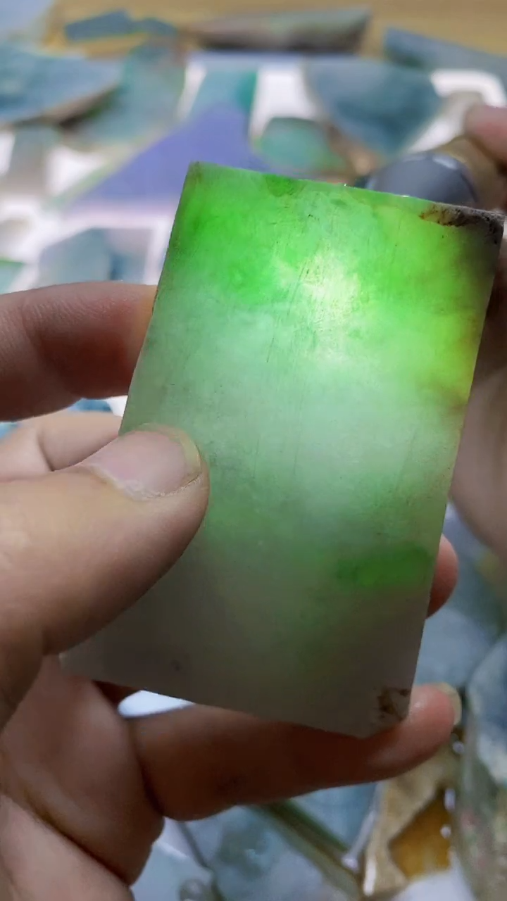 翡翠裸石翡翠a货片料裸石13号