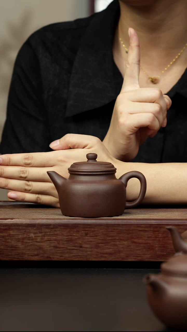 紫砂茶壶老紫泥 剑流德钟