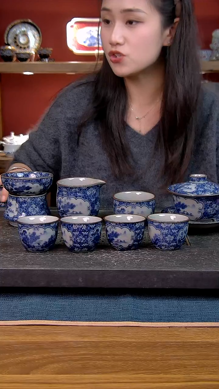 简装家用款8件套 老陶泥开片纹陶瓷茶具