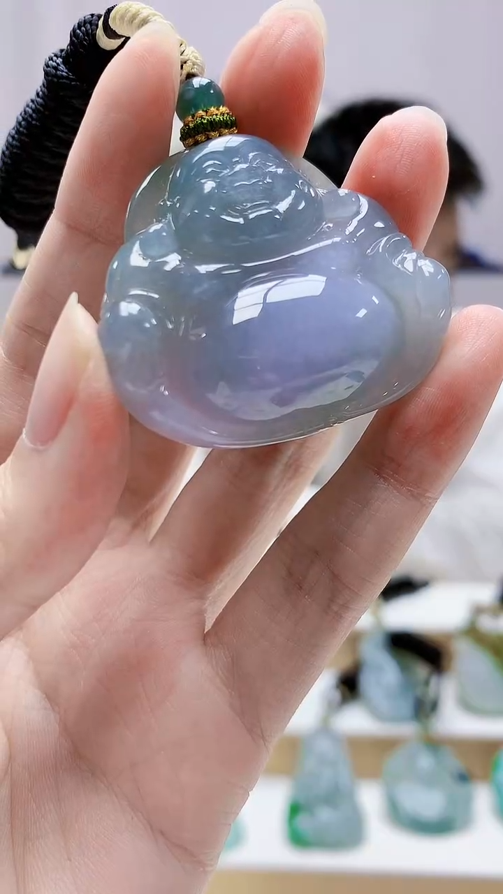 未镶嵌定制翡翠5028zm-毛货挂件佛公244