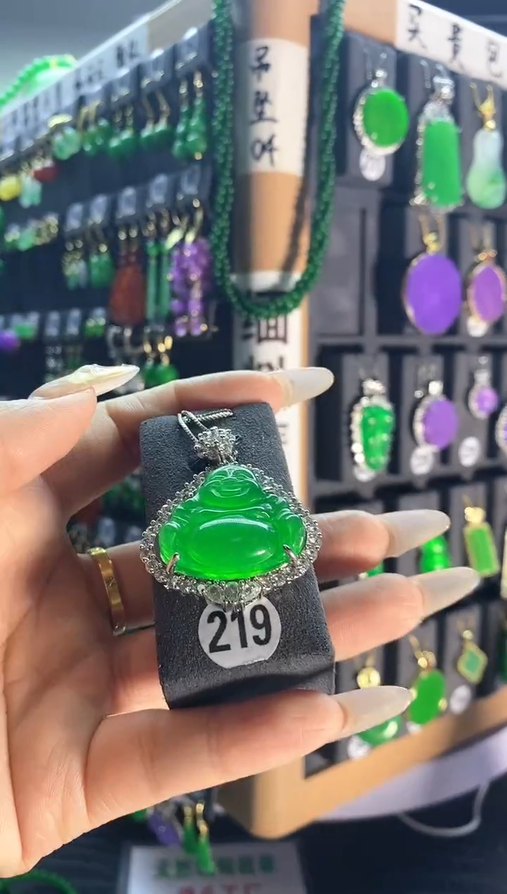 【闪购商品】翡翠颈饰银S925镶嵌219...