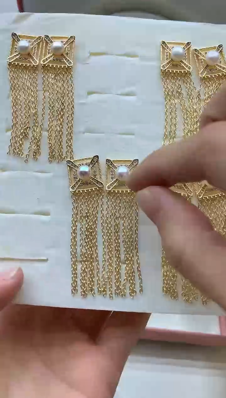 未镶嵌耳饰淡水珍珠多样性发其一