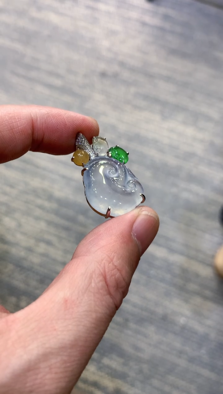 颈饰未镶嵌翡翠我**风我