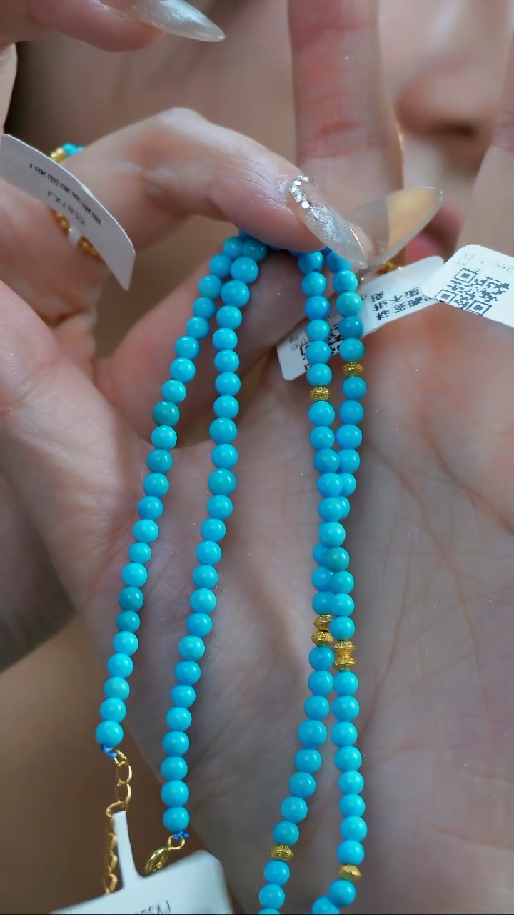 【闪购商品】绿松石项链银S925镶嵌发货一件