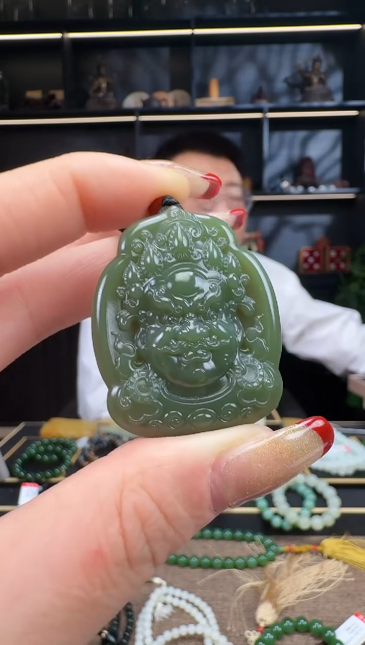 【闪购商品】和田玉1未镶嵌沙枣青挂件