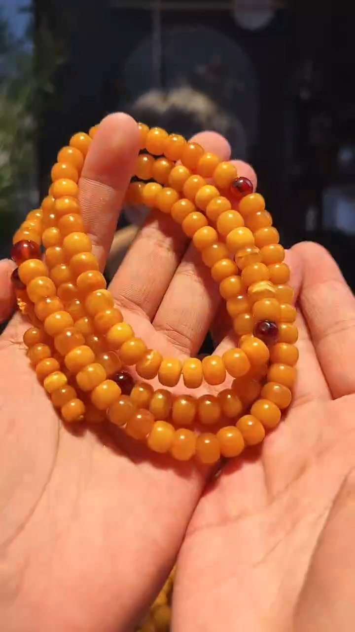 【闪购商品】蜜蜡手串未镶嵌9+108多圈