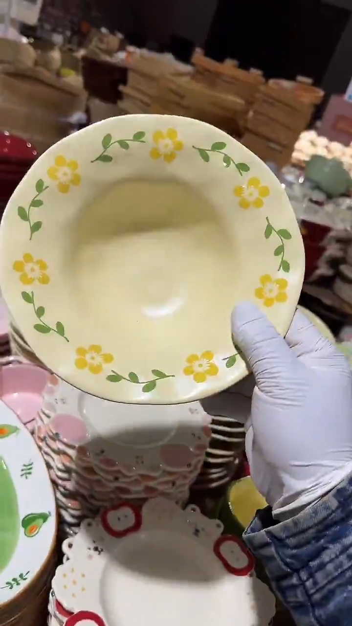 陶瓷草帽碗微瑕 凑满20元包邮