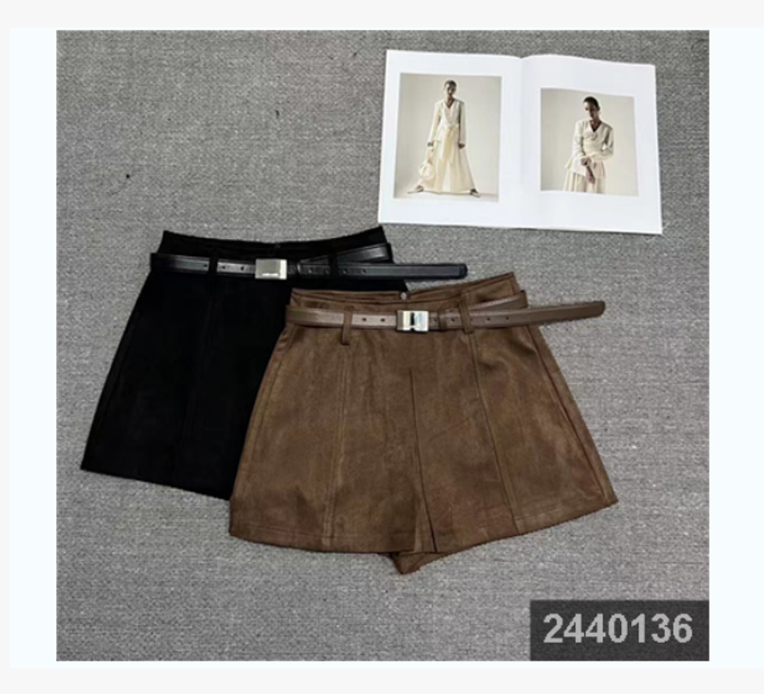 小妳XiaoNi———（冬款鹿皮绒半身裤裙2440136）