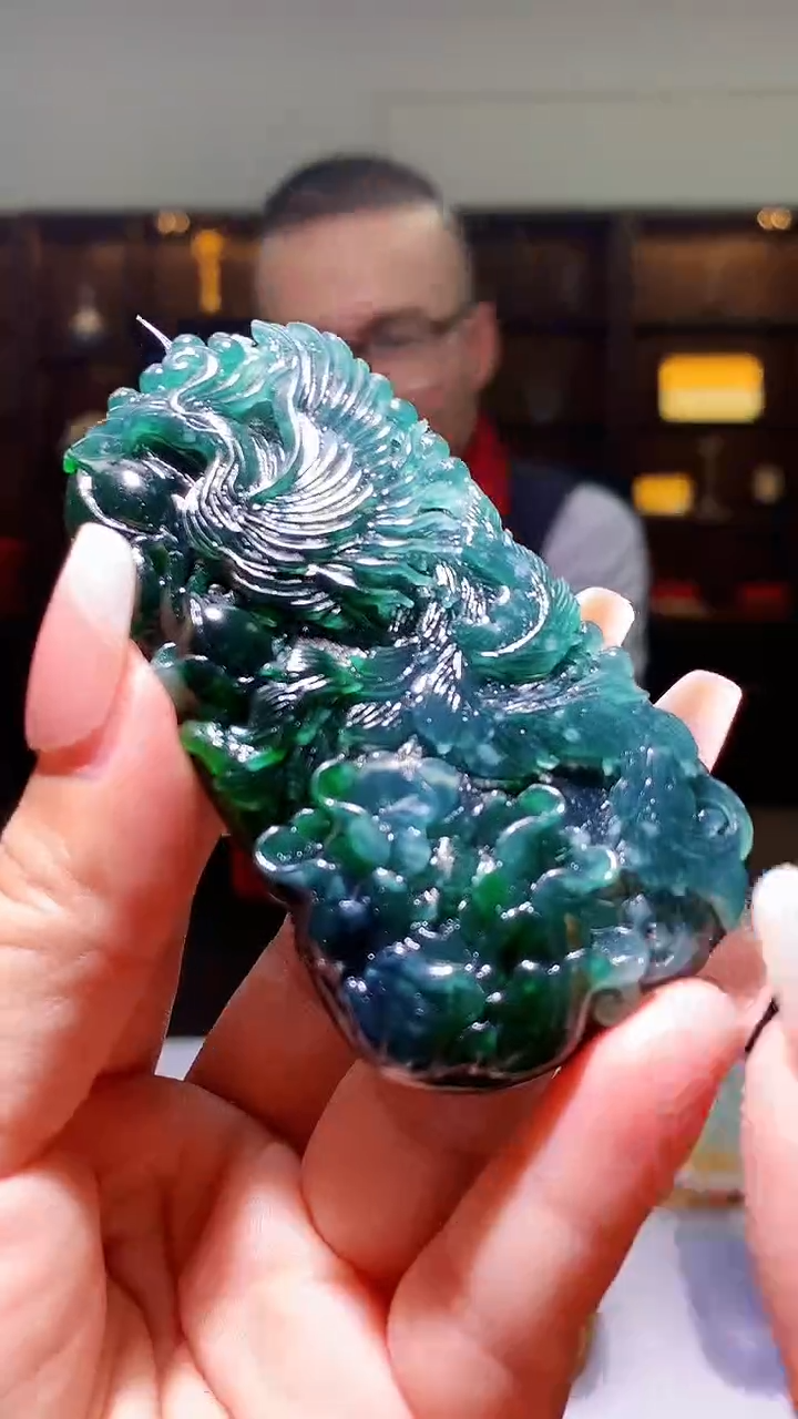 【闪购商品】定制翡翠未镶嵌1057xx-毛货挂件21