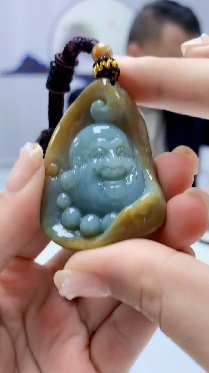 【闪购商品】定制翡翠未镶嵌4969ms-毛货佛188