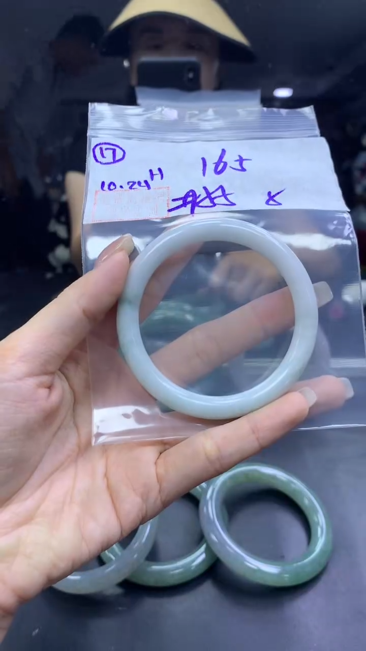 未镶嵌定制翡翠17手镯纹55+165元+拍一发一