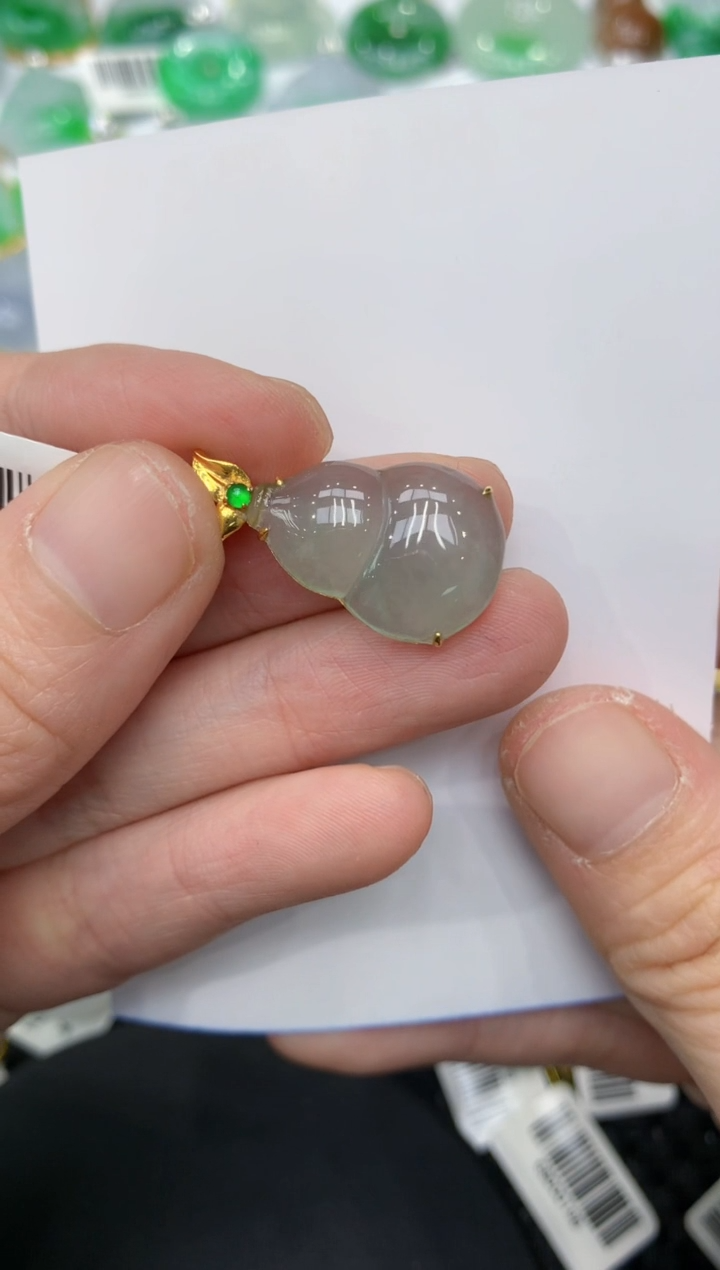 【闪购商品】翡翠颈饰18K金镶嵌111111111111