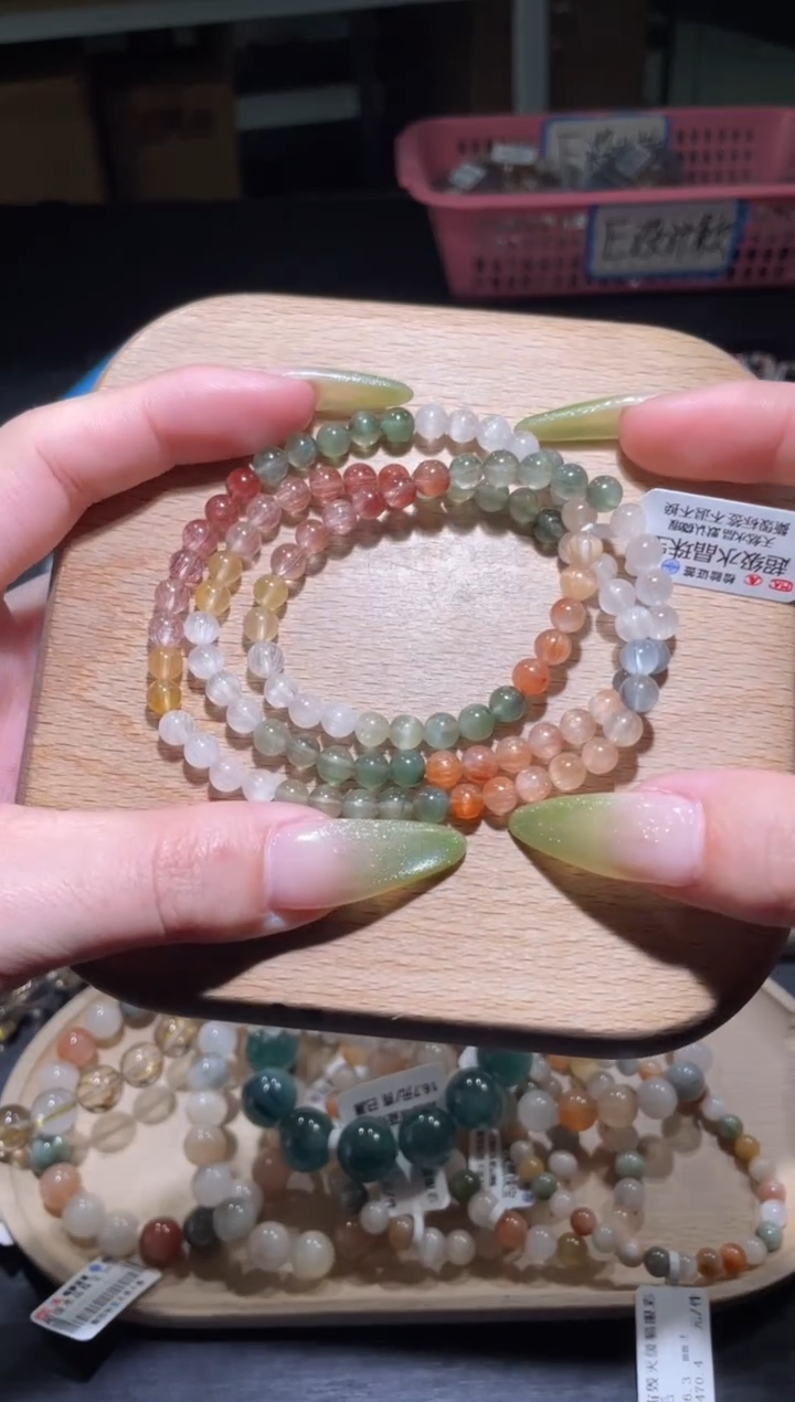 【闪购商品】水晶手链未镶嵌163号多性样发一T  5+