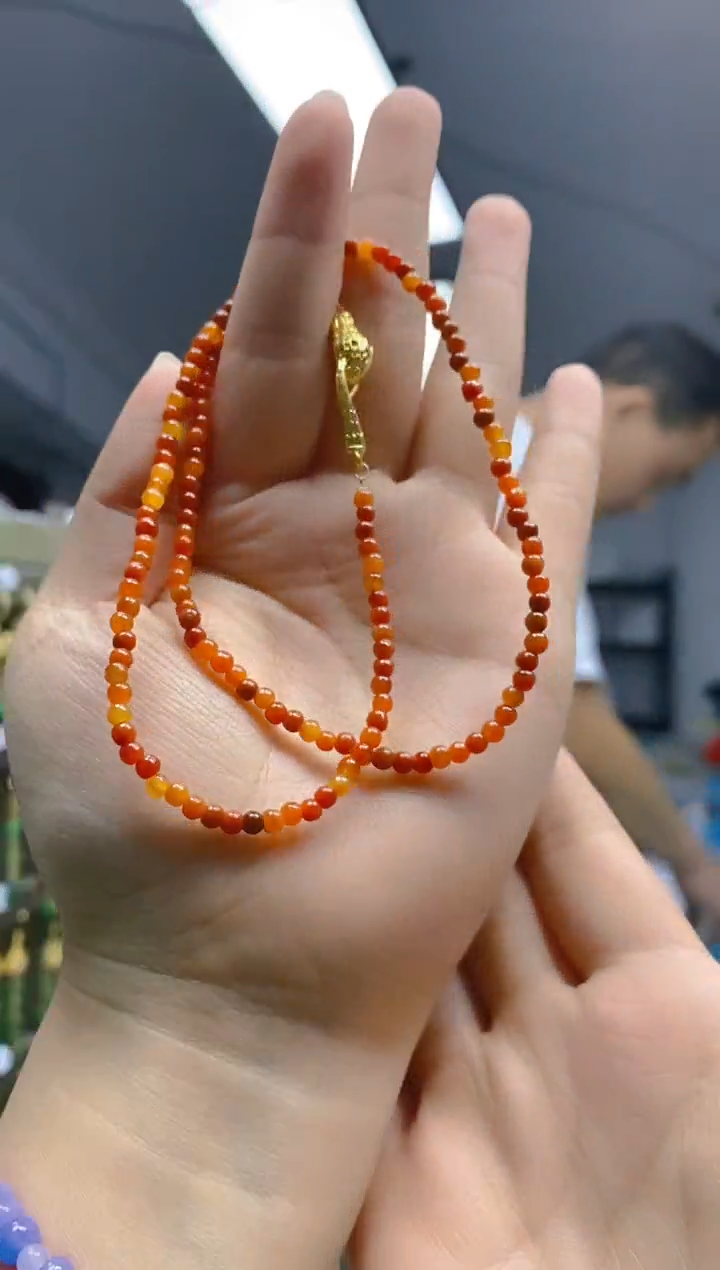 【闪购商品】翡翠耳饰合金0209翡翠锁骨链